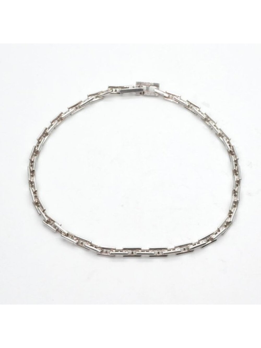 Hermes Bracelet Bangle Cuff Silver Cles PM Hera 18